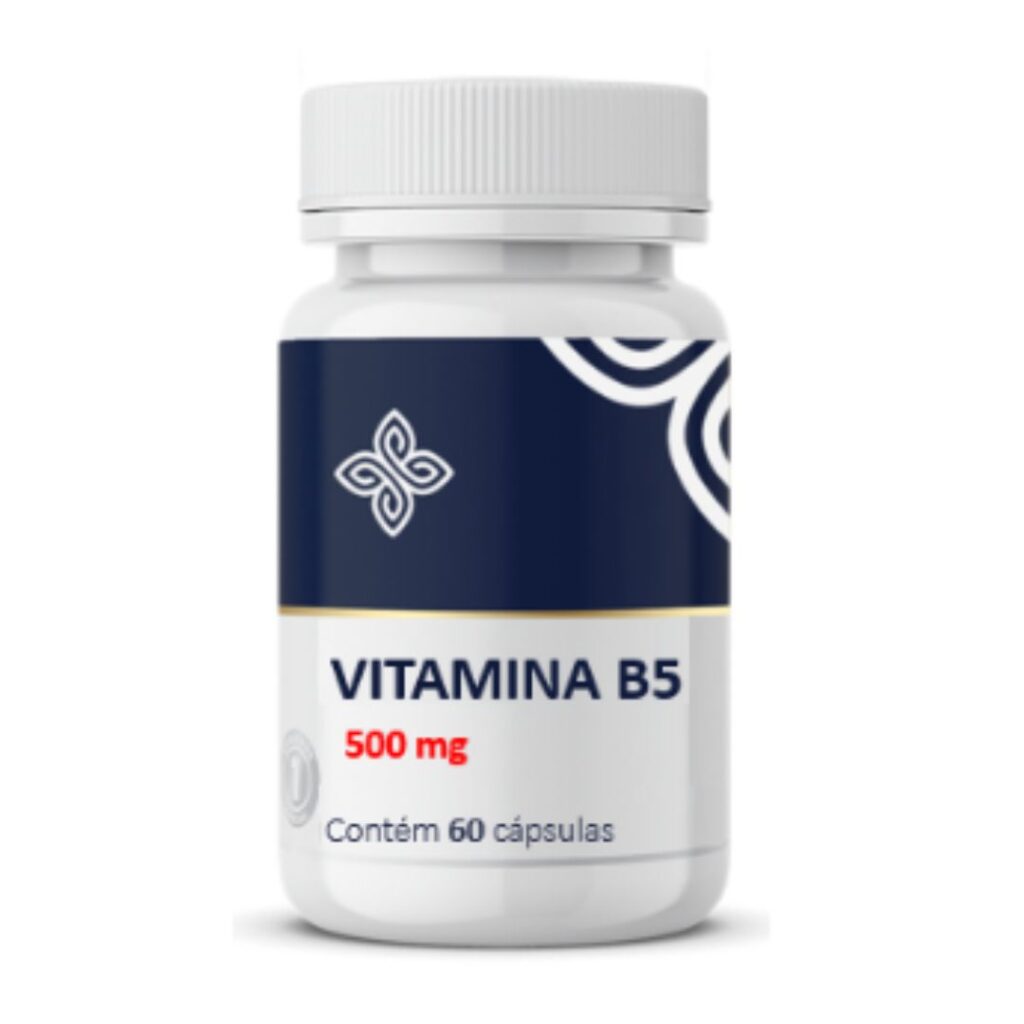 Vitamina B5 (Ácido Pantotênico) 500mg – 60 doses